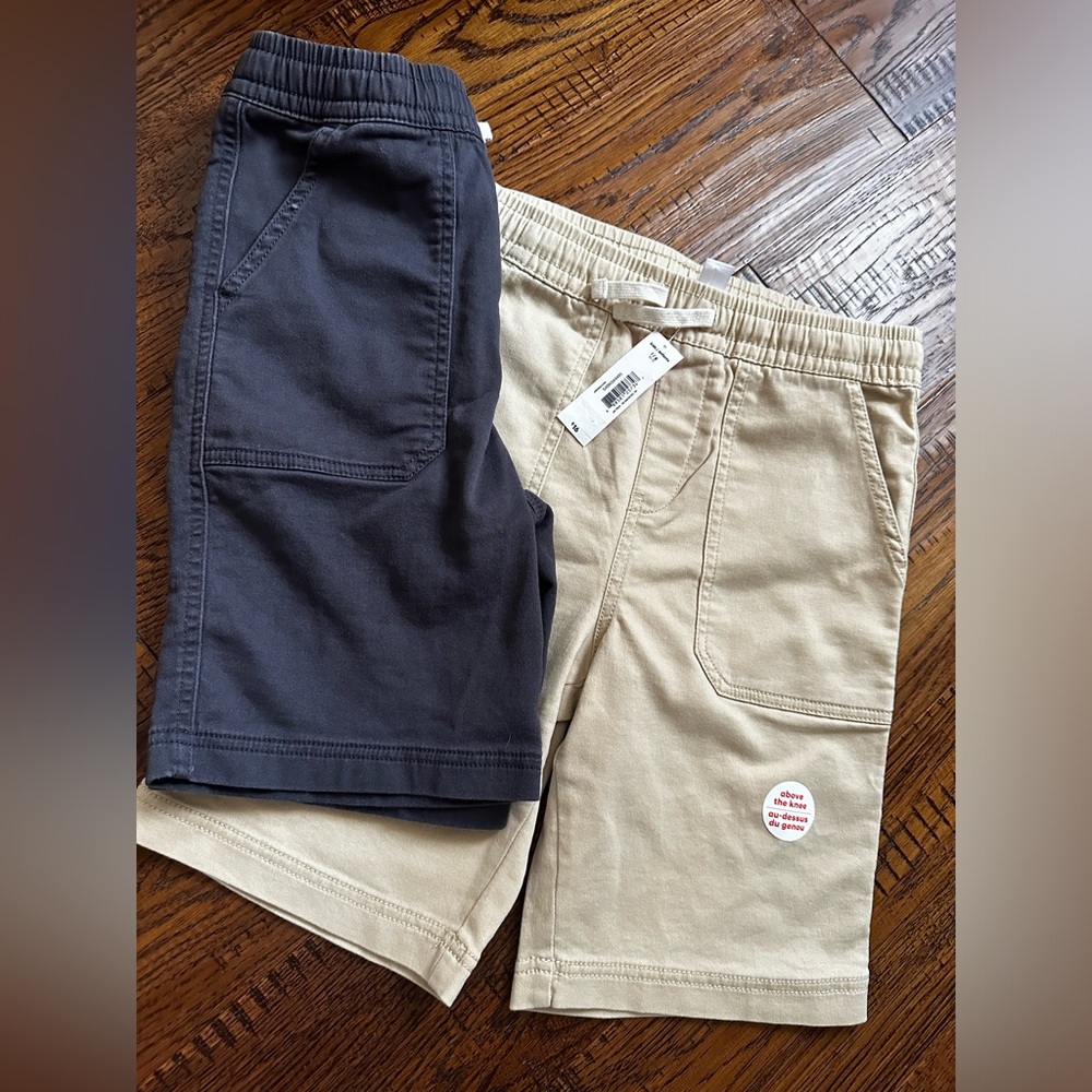 Boys Joe Fresh Shorts • Tan NWT • Grey EUC • Size L (10-12)